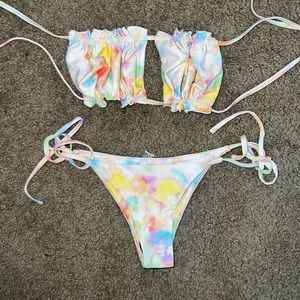 Cute tie die bikini